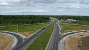 Трасса на Слободской, слева съезды NN 3,7, справа съезды NN 4,8 